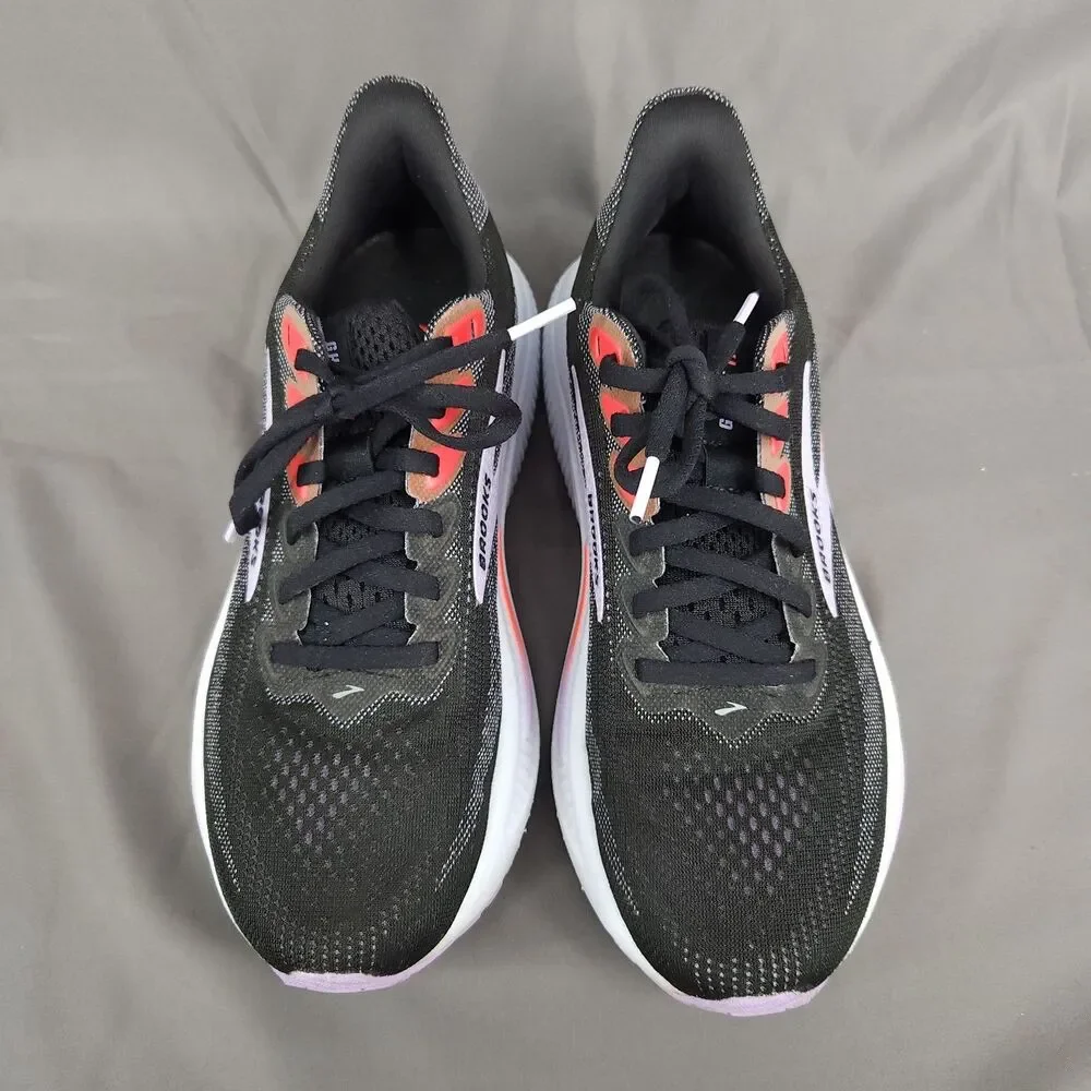 Brooks Ghost 17 Shoes Women Size 8 Black/Purple/Coral Running